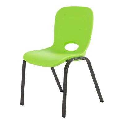 Lifetime Childrens Stacking Chair (Essential) - Lime Green