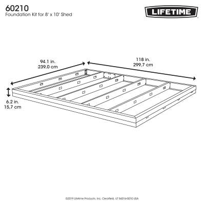 Metal Foundation Kit for 8' x 10' Sheds