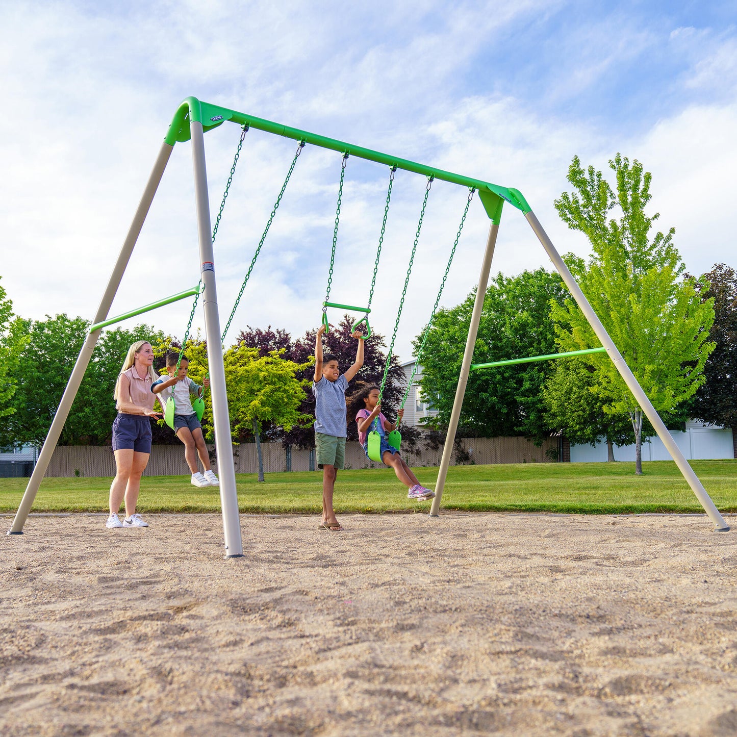 Lifetime Metal Swing Set (Spring Green)