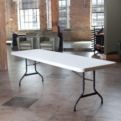 Lifetime 8-Foot Folding Table (Commercial) - White Granite