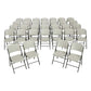 Lifetime Classic Folding Chair (Commercial) - White with White Frame