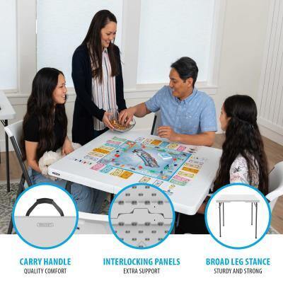 37-Inch Square Fold-In-Half Table (Light Commercial)