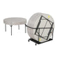 Lifetime (15) 60 in. Round Tables and Cart Combo