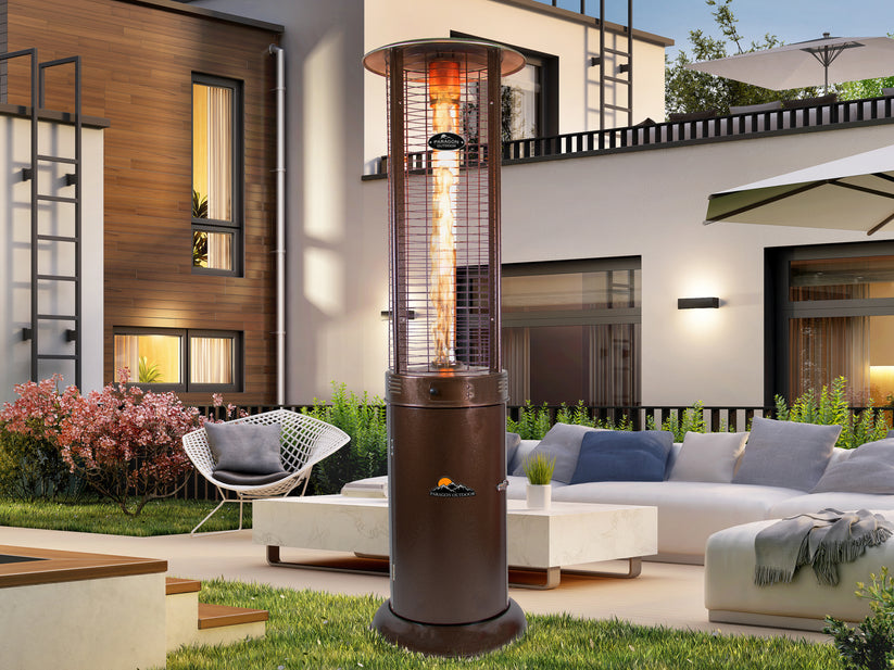 Illume Round Flame Tower Heater with Remote Control, 82.5”, 32,000 BTU
